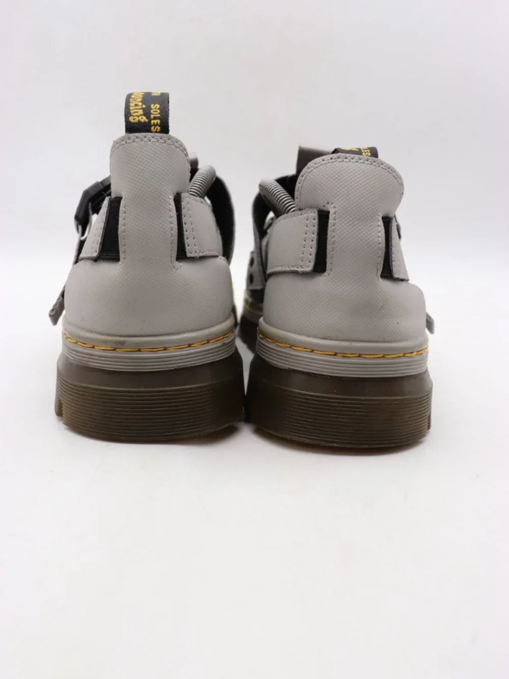 Doc Dr. Martens Pearson II Sandals  Men's Size 12 Light Grey Strappy Buckle